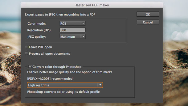 how to rasterize a pdf in photoshop